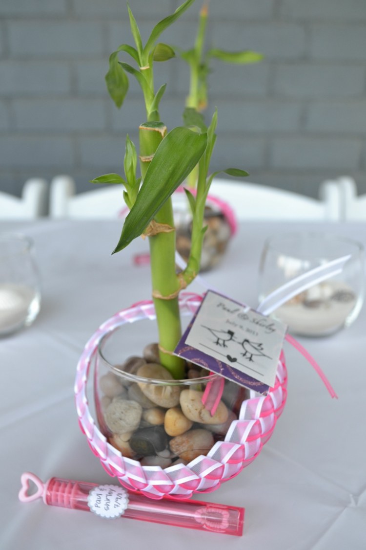 hochzeitsgeschenke für gäste bambus pflanze tradition glücksbringer hochzeit
