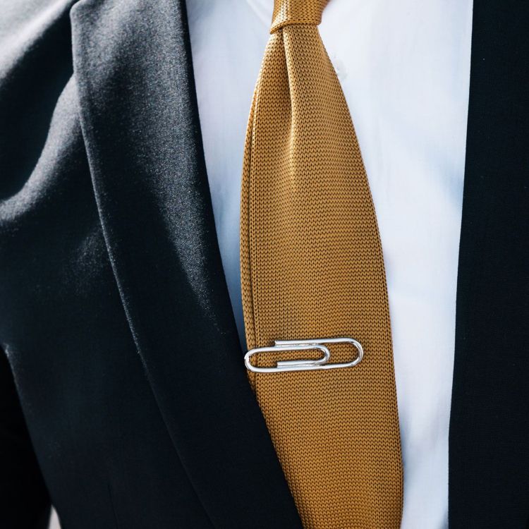 life hacks bueroklammern krawattennadel selber machen