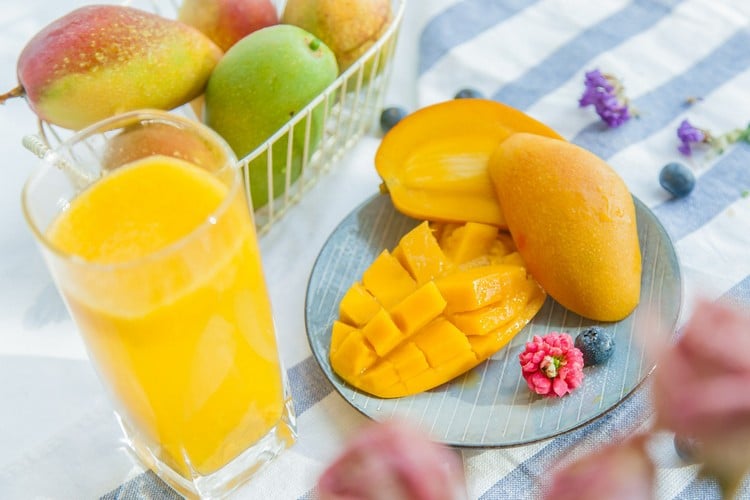 mango reif schneiden rezepte smoothie