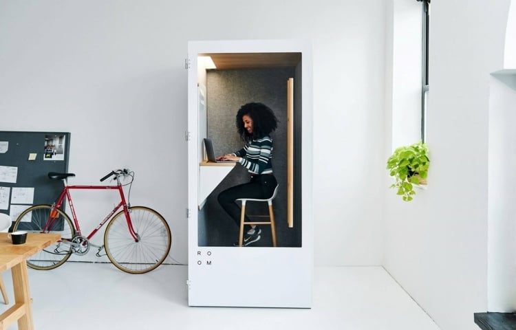 privater arbeitsplatz schallschutzkabine modular umweltfreundlich room one