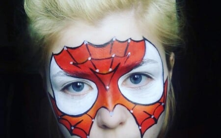 spiderman gesicht schminken schminkvorlage