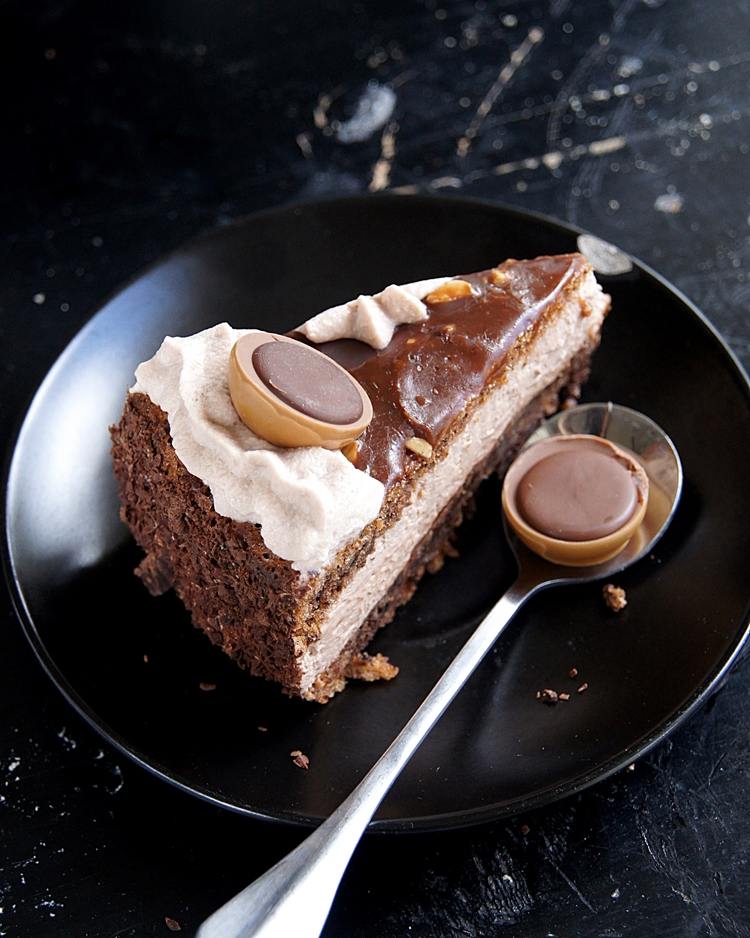 toffifee buttercreme torte stück karamell kakao