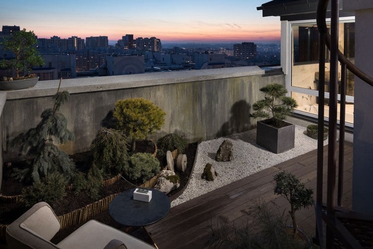 wabi sabi wohntrend balkon begruenen tipps bonsai