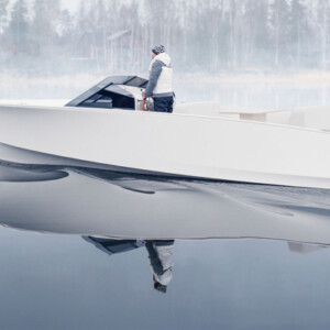 Yacht mit Elektroantrieb