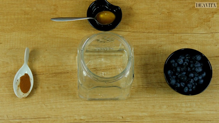 Detox Wasser Rezepte Blaubeeren Honig Zimt