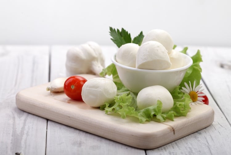 Mozzarella gesunde Käsesorten hoher Kalziumgehalt