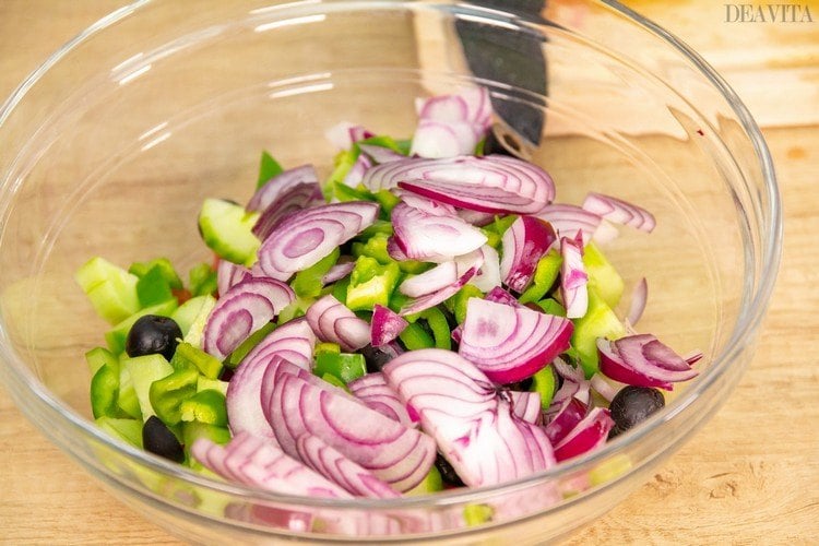 buchweizensalat rezept gemüse klein schneiden