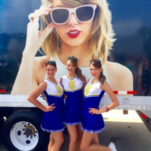 cheerleader kleid kostüm blau taylor swift damen