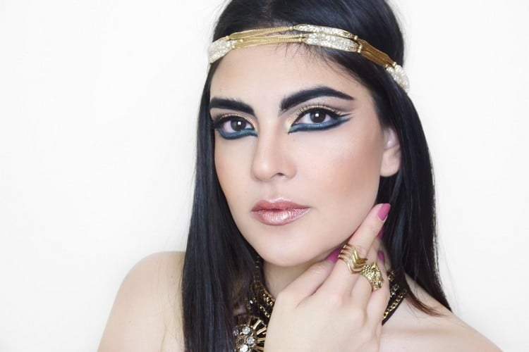 fasching halloween cleopatra schminken ideen