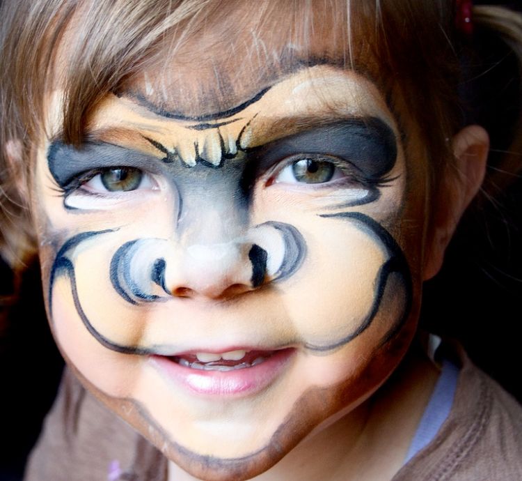 37++ Silvester sprueche tiere , Maske zum Faschingskostüm oder Kindergesichter als Gorilla schminken