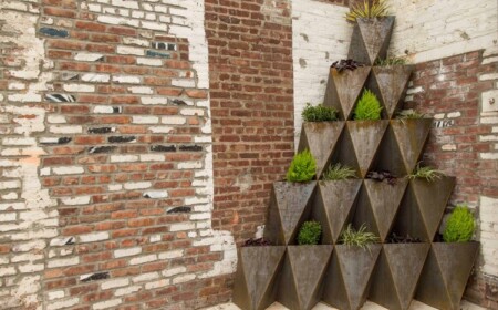 modulares pflanzsystem pyramide pflanztöpfe vertikaler garten