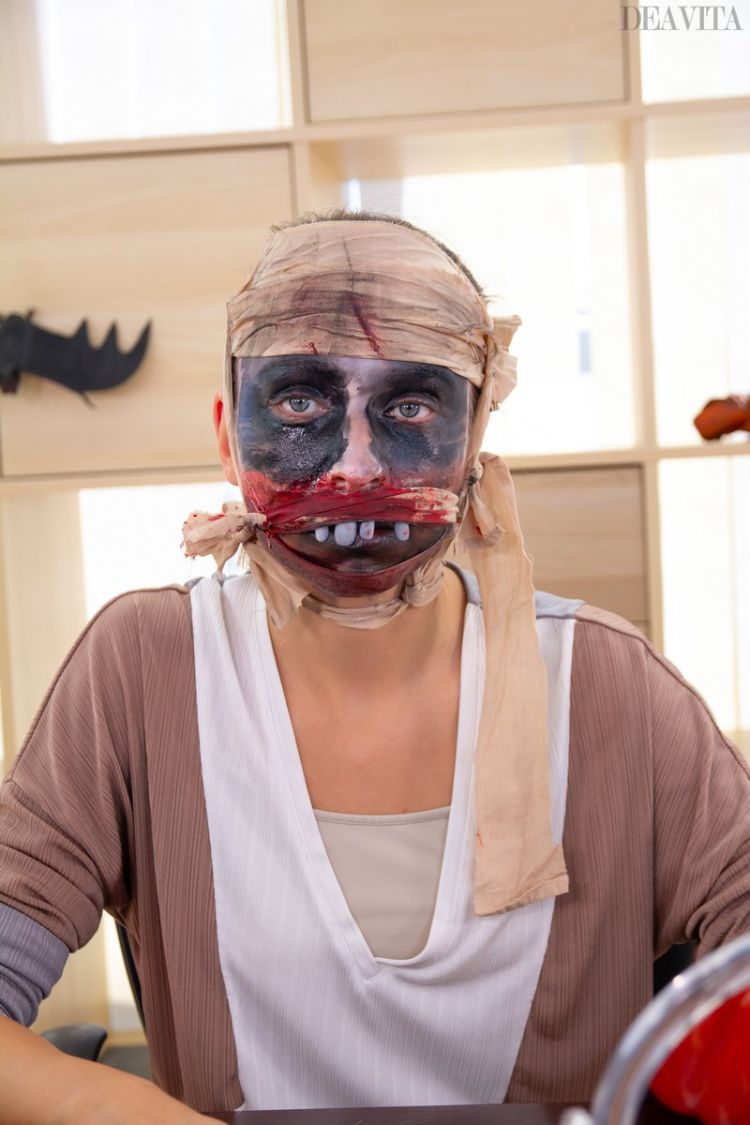 mumie kostüm makeup halloween gruselig passende ideen