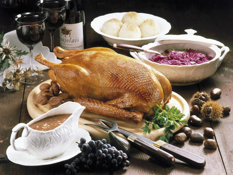 Maronen als Beilage Gans Erntedankfest Rezepte