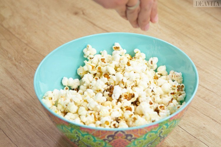 Popcorn selber machen gesund salzig kalorienarm