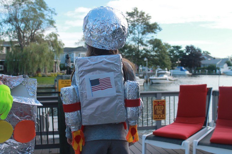 astronaut kostüm für kinder selber machen