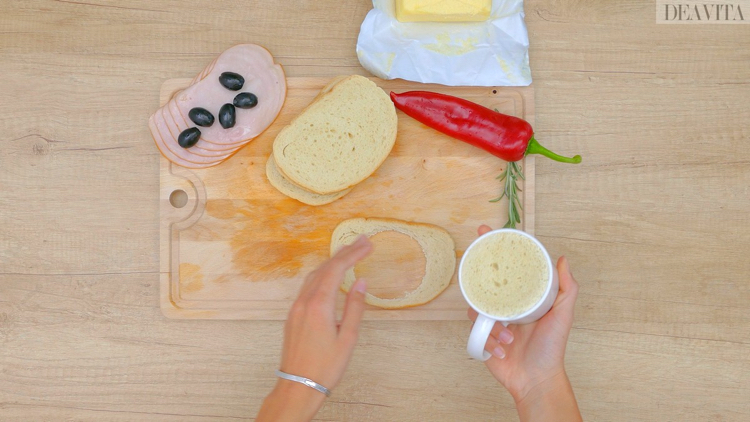 fingerfood für kinder brotscheiben ausstechen