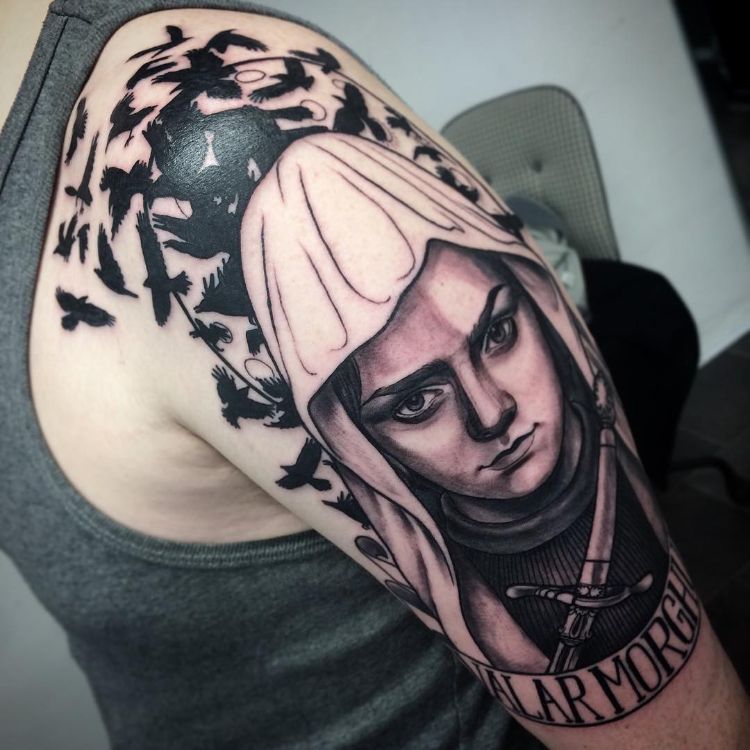 game of thrones tattoo designs coole ideen tätowierungen kultserie valar morghulis