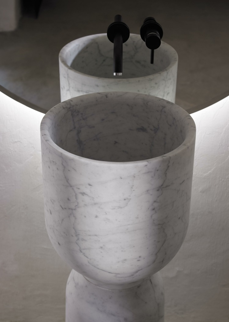 inbani origin kollektion set 5 waschbecken marmor moderne badezimmerarmaturen