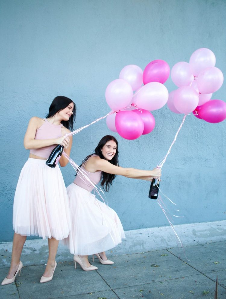 kostüm aus luftballons roséwein flasche einfach lastminute
