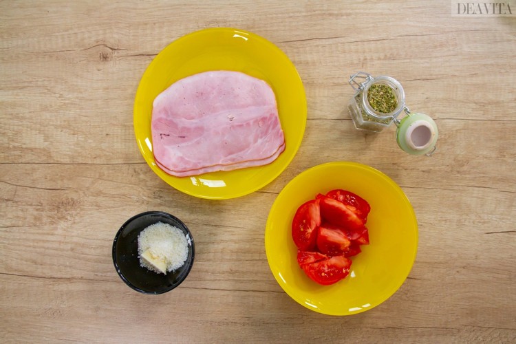 Low Carb Frühstück zutaten shinken tomaten butter