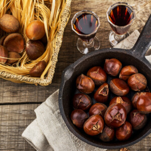 maronen zubereiten wie geröstet snack wein servieren