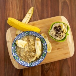 quinoa porridge rezept milch haferflocken banane zimt ahornsirup