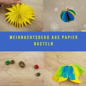 weihnachtsdeko aus papier basteln diy ideen tannenbaumschmuck bunt