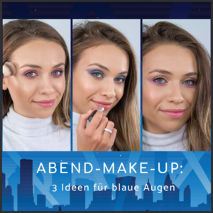 Abend-Make-up Ideen für blaue Augen und dunkelblonde Haare