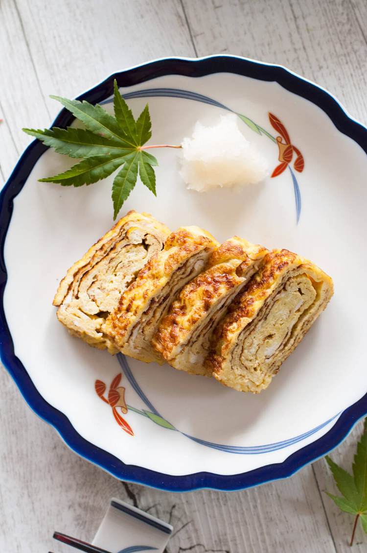 Dashimaki Tamago japanisches omelett rezept dashi süßlich sake