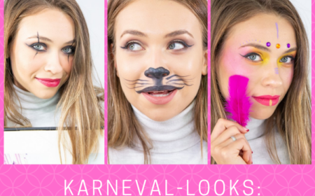 Karneval Make-up Ideen für Frauen Pantomime Katze Tribal Prinzessin