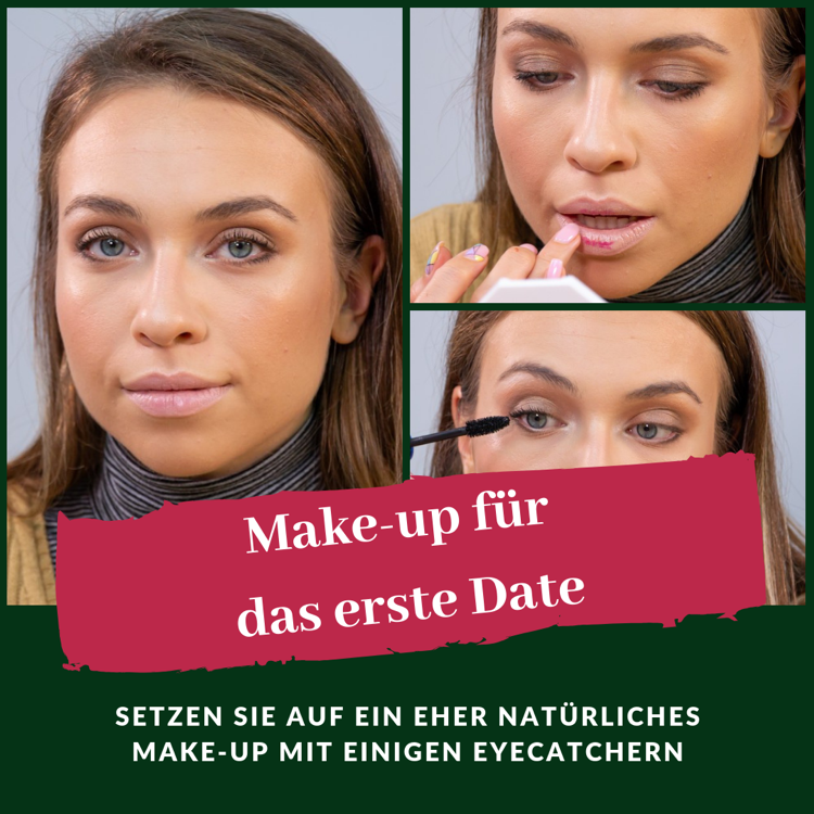 Make-up fürs erste Date Schminkanleitung Nude-Lippen