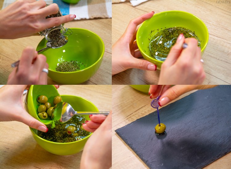Party Fingerfood Rezepte Oliven einlegen Anleitung