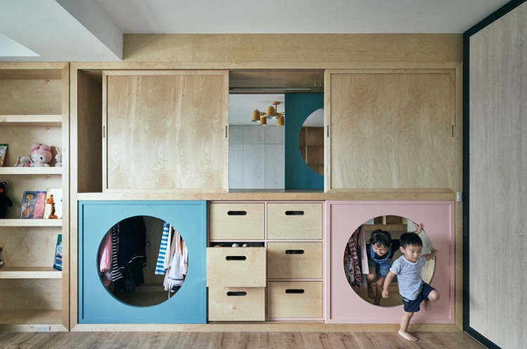 Schiebetürsysteme modulare Möbel Kinderzimmer
