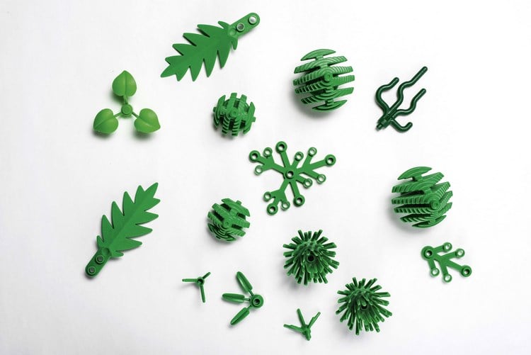 biokunsstoffe herstellen projekte bioplastik legosteine botanische figuren zuckerrohr basis elemente bäume blätter