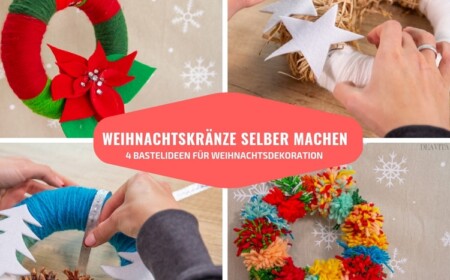 diy weihnachtskranz selber machen einfache bastelideen anleitung weihnachtsdekoration