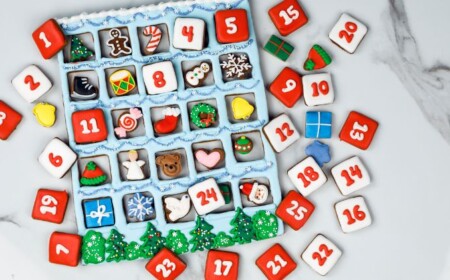 essbarer adventskalender türchen überraschungen rahmen bunt dekorieren rezept anleitung