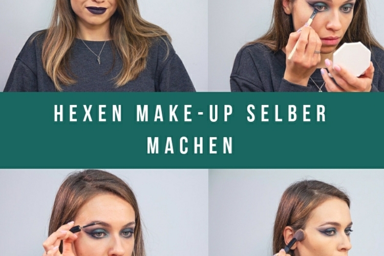 hexen make up selber machen anleitung einfach schnell fasching