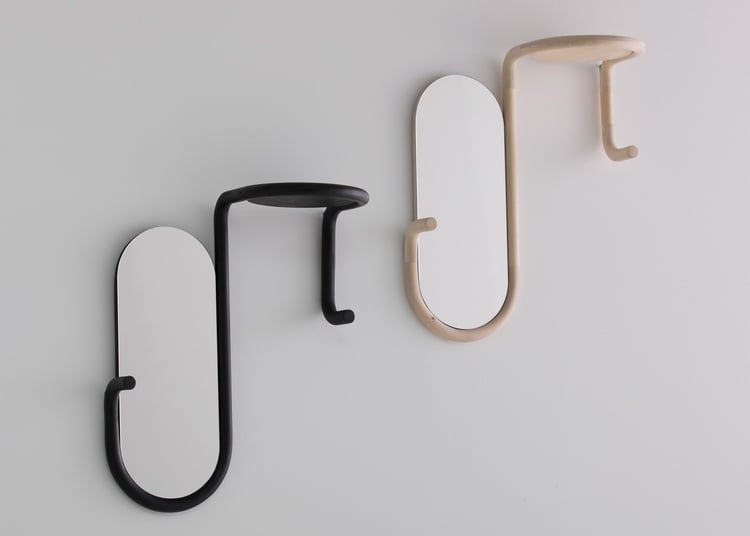 innovative produkte besseres leben 11 praktische haushaltswaren designer spiegel regal naru bogenförmig wand