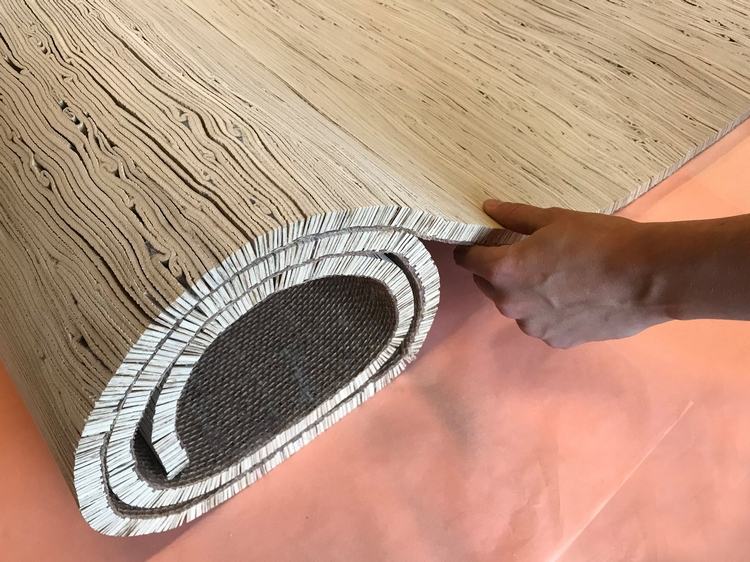 palmblätter teppich vegan nachhaltig alternative kuhfell ausrollen