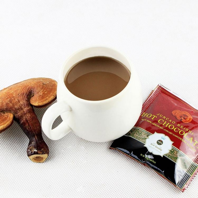 reishi pilz kaufen ganoderma lucidum kaffee heilpilze gesundheit vorteile kaffeegetränk pilzkaffee tasse pilz