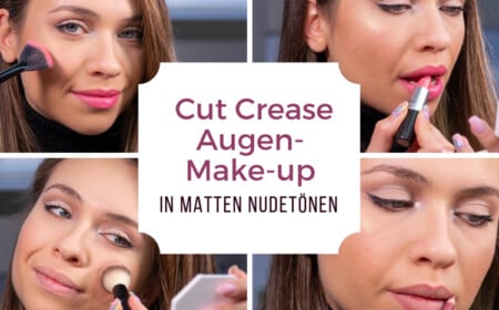 Cut Crease Augen-Make-up in matten nudetönen Anleitung