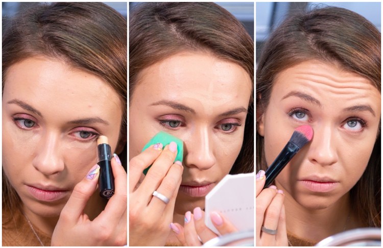 Hochzeits-Make-up Anleitung Concealer unter den Augen auftragen