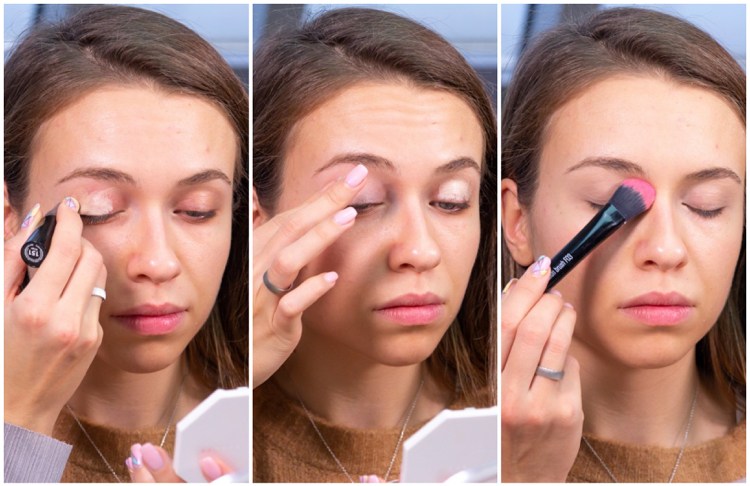 Hochzeits-Make-up selber machen Augenlider grundieren