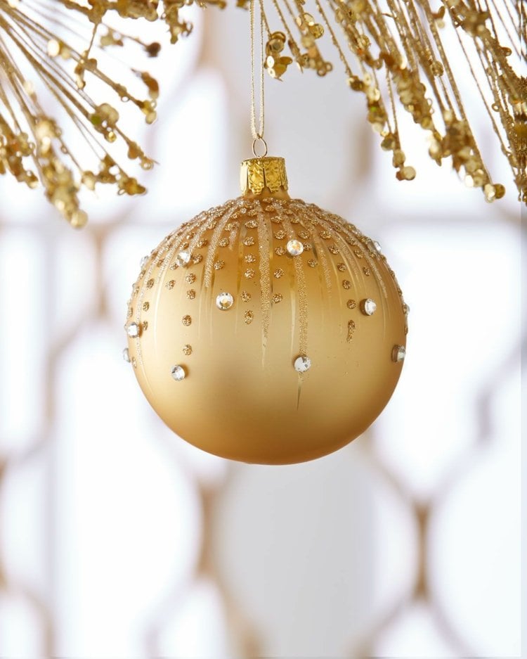 alte weihnachtskugeln verschönern strasssteinchen heißkleber glitterpulver