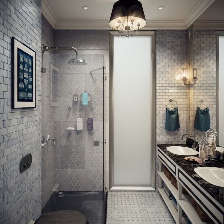 badezimmer 4 qm ideen elegantes designprojekt layout farben kombinieren doppelwaschbecken