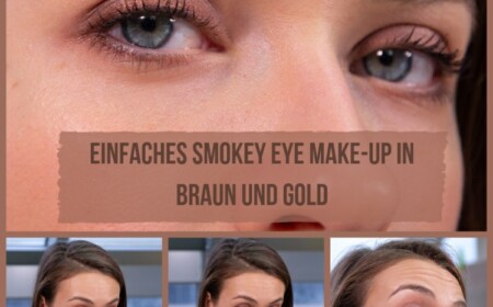 smokey eye make-up schminkanleitung braun gold dezent zeitlos einfach