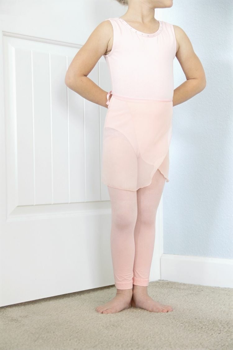 Ballerina Kostüm mit Wickelrock in Rosa selber nähen