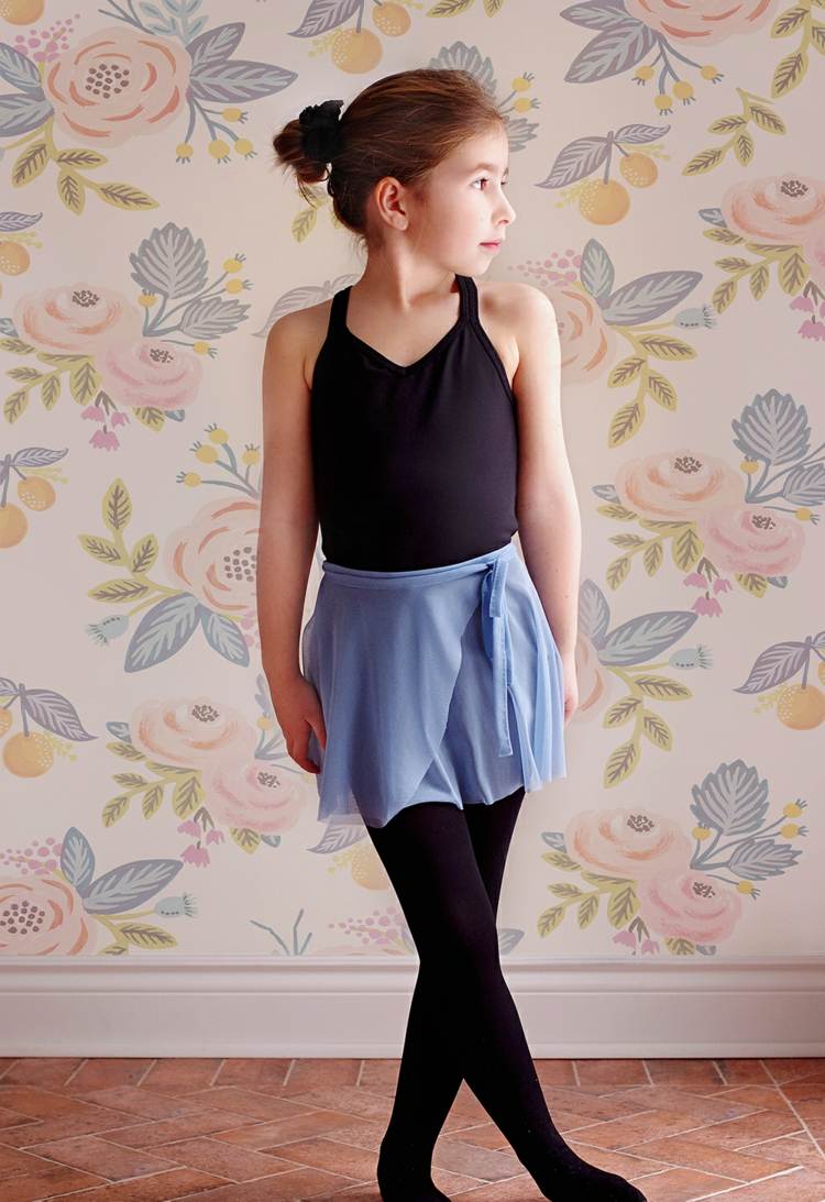 Ballet Wickelrock in Blau Faschingskostüm für Mädchen