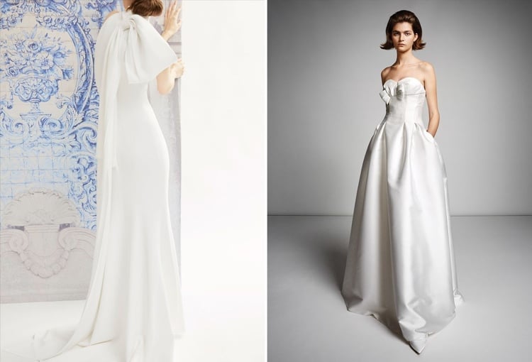 Brautkleider 2019 Knoten vorne minimalistisch