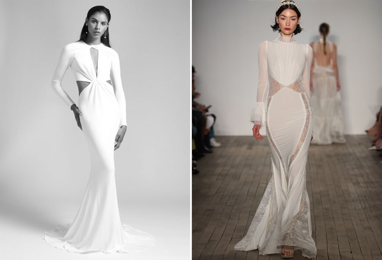 Brautmode 2019 Cutout Kleid sinnlich modern